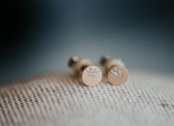 Fairtrade Ohrstecker, grüngold, Ohrscmuck, Hochzeitsschmuck