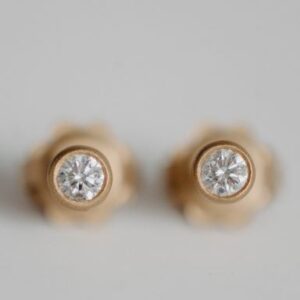 Diamant Ohrstecker Gold